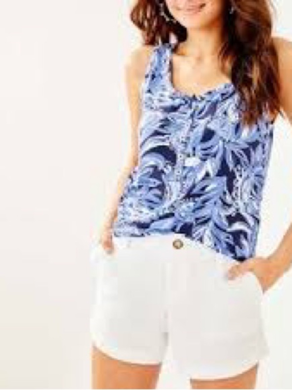 Lilly Pulitzer Merrill Floral Scoop Neck Tank
